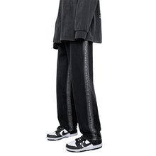 Men Jeans Washed Jeans Men's Spring Straight Loose Oversized Casual Trousers