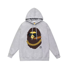 Bathing Ape Bape Hoodie Autumn/Winter Letter Print Loose Hoodie Pullover Ape Sweater