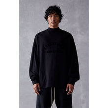 Fog Essentials Long Sleeve T-Shirt Silicone Logo Loose Crew Neck Long Sleeve T-Shirt