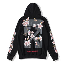 Off White hoodie Bee Flower Arrow pattern hooded