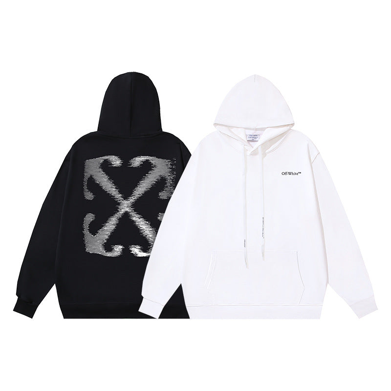 OW Unreal Arrow Micro Label Printed Hooded Sweater