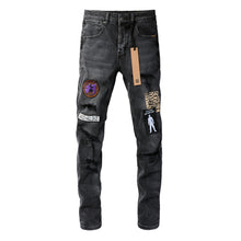 KSUBI Jeans Slim Fit Casual Stretch Ripped Jeans