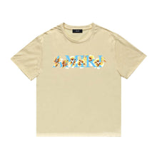 Amiri T Shirt Flower Print Casual Hip Hop Short Sleeve T-shirt