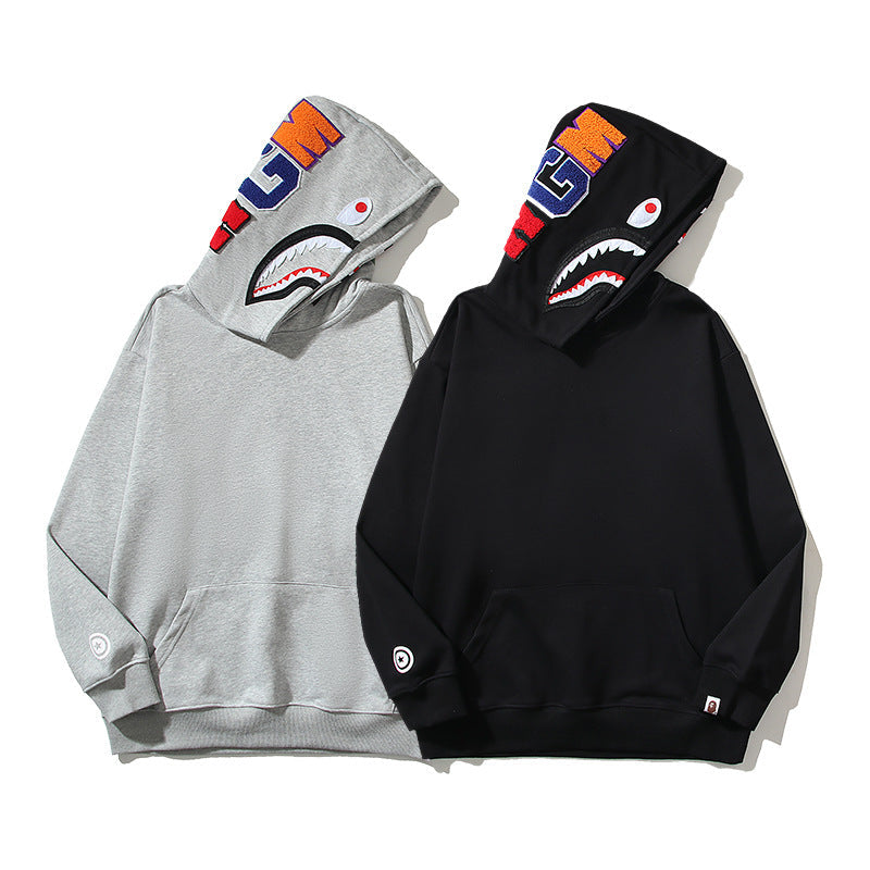 Bathing Ape Bape Hoodie Embroidery Solid Color Sweater Men