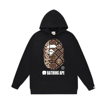 Bathing Ape Bape Hoodie Autumn/Winter Letter Print Loose Hoodie Pullover Ape Sweater