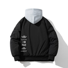 Men Vintage Jackets Loose Trend Baseball Jacket Padded Flight Suit Hooded