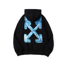Off White hoodie3D stereo arrow pattern print casual versatile pullover hooded