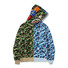 Bathing Ape Bape Hoodie Shark Stitching Sweater Men's Cardigan