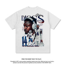Nba T Shirt Vintage Printed Short-Sleeved T-shirt Men's Washed Fashion