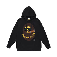 Bathing Ape Bape Hoodie Autumn/Winter Letter Print Loose Hoodie Pullover Ape Sweater