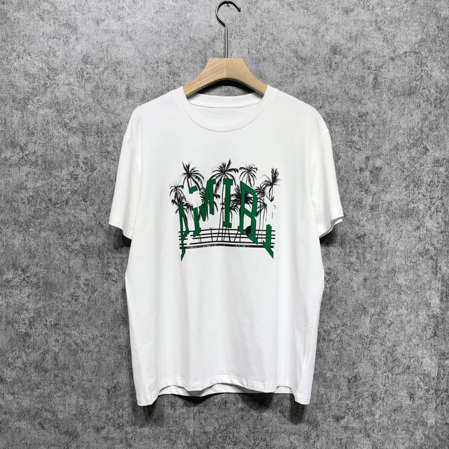 Amiri T Shirt Casual Hip Hop High Street round Neck Short Sleeve T-shirt