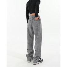 Men Jeans Vintage Jeans Spring Baggy Straight Trousers