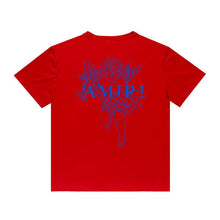 Amiri T Shirt Angel Sketch Printed Casual Hip Hop Short Sleeve T-shirt