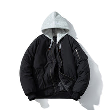Mens Vintage Jackets Baseball Uniform Simple Jacket Padded Pilot