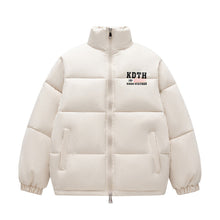Mens Vintage Jackets Cotton Clothing Short High Street Stand-Up Collar Warm Padded Jacket