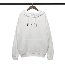 Off White hoodie blue melted arrow pattern hooded