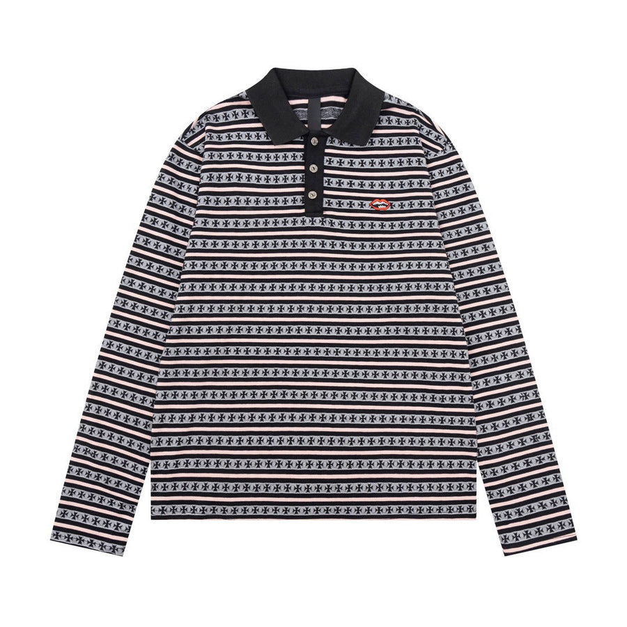 CHH Chrome Heart Long Sleeve Shirt Fashion Loose Long Sleeve Shirt