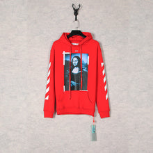 Off White hoodie Mona Lisa frame pattern hooded