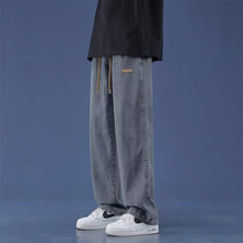 Men Jeans Summer Loose Straight-Leg Wide-Leg Pants Casual Pants