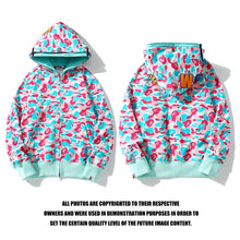 Bathing Ape Bape Hoodie Miami Two-Hat Cardigan Zipper Fall/Winter Velvet Shark