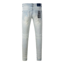 KSUBI Jeans Slim Fit Casual Stretch Ripped Jeans