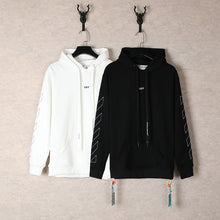 Off White hoodie embroidered arrow pattern