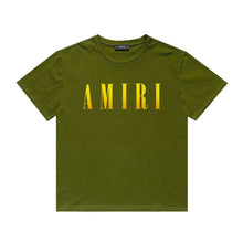 Amiri T Shirt Gradient Letter Flower Casual Short Sleeve T-shirt