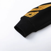 OW cordon arrow pattern pullover hooded sweatshirt