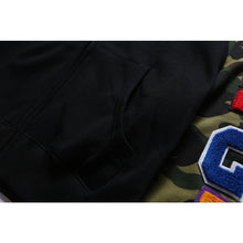 Bathing Ape Bape Hoodie Splicing Camouflage Sweater Male Shark Autumn