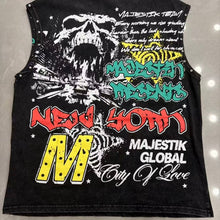 MAJESTIK T Shirts TANK TOP Loose fit 100% cotton