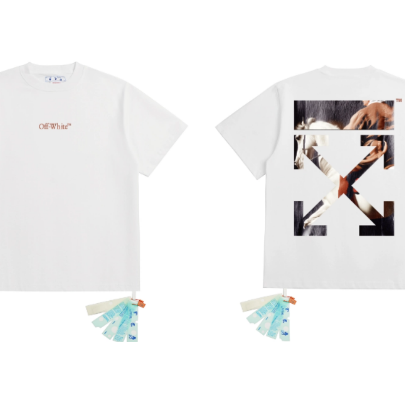 OFF WHITE T SHITRS High-quality 100% pure cotton streetwear