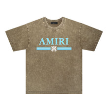 Amiri Washed Distressed T Shirt Printed Trendy Pure Cotton