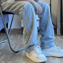 Men Jeans Retro Loose Summer Hip Hop Straight Casual Trousers