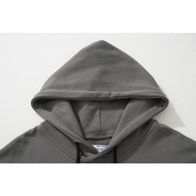 OW Letter Arrow Pattern Pullover Hooded Sweatshirt