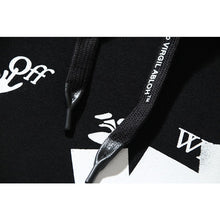 Off White hoodie three-dimensional arrow pattern pullover hoodie