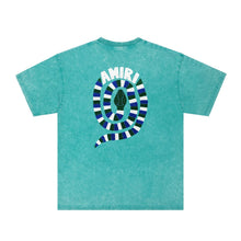 Amiri Washed Distressed T Shirt Printed Trendy Pure Cotton