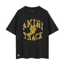 Amiri T Shirts Washed Series Golden Foot