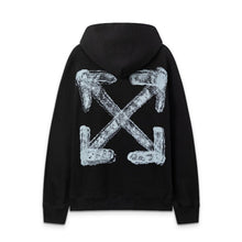 Off White hoodie stereoscopic sketch arrow pattern pullover hooded