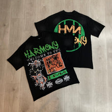HARMONY T Shirts Street tide brand hot diamond washing water is old