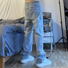 Men Jeans Retro Loose Summer Hip Hop Straight Casual Trousers