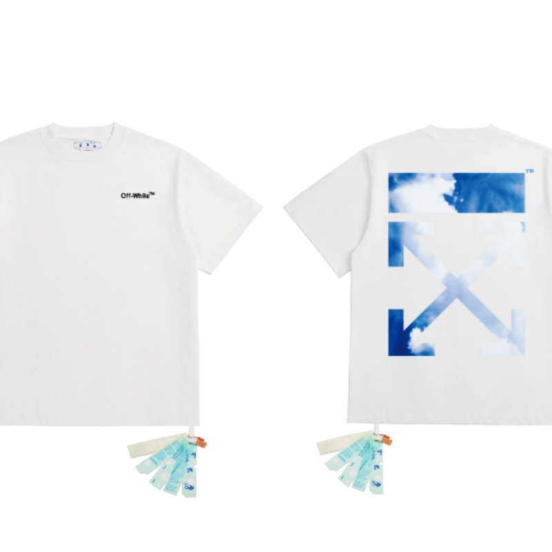 OFF WHITE T SHITRS High-quality 100% pure cotton streetwear