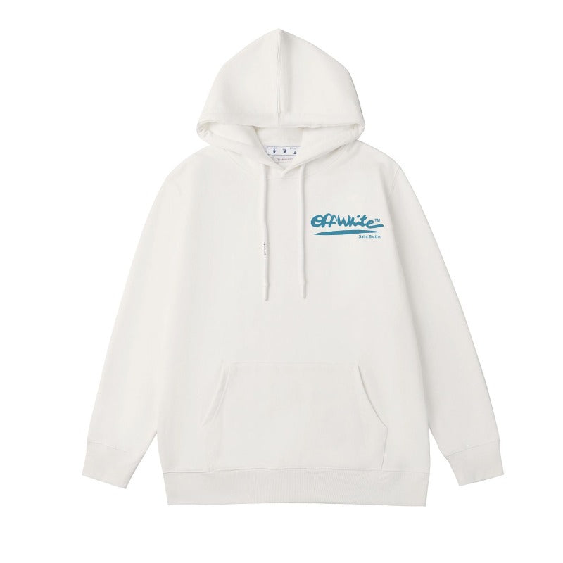 OW Village Sailing Arrow Pattern Hooded Sweater