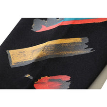 OW graffiti paint print pattern pullover hooded sweater