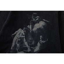 Off White hoodie Angel Portrait Oil Painting Pullover Hood