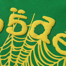 Sp5der Hoodie Cobweb Puff Print Pure Cotton