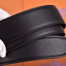 Amiri Belt Black linen leather texture