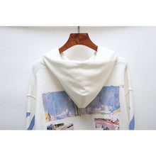 Off White hoodie Monet Oil Painting Series Crew Neck Pullover Hood