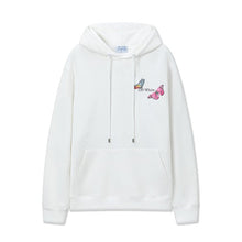 Off White hoodie Butterfly Alphabet Arrow Pattern Pullover Hood