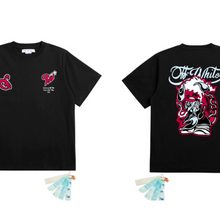 OFF WHITE T SHITRS High-quality 100% pure cotton streetwear