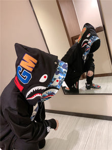 Bathing Ape Bape Hoodie Camouflage Cardigan Men's and Women's Sweater Hoodie Coat